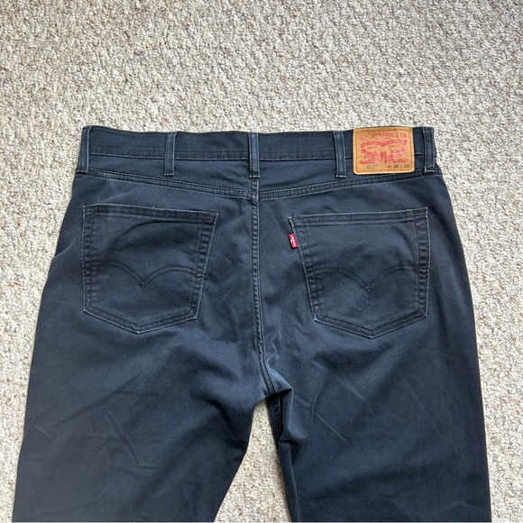 Levi's 511 All Weather Tech Straight Jeans Mens 38x32 W38 L32 Black Denim Faded - Picture 5 of 13